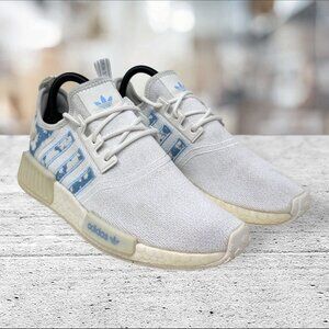 Adidas NMD R1 Running Shoe GV8278 Original Boost Cloud White Floral Women Size 8